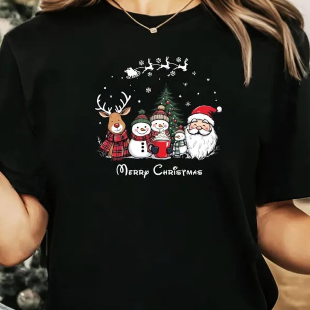 Graphic Christmas Vibes Shirt, Christmas Gift, Matching Christmas Shirt